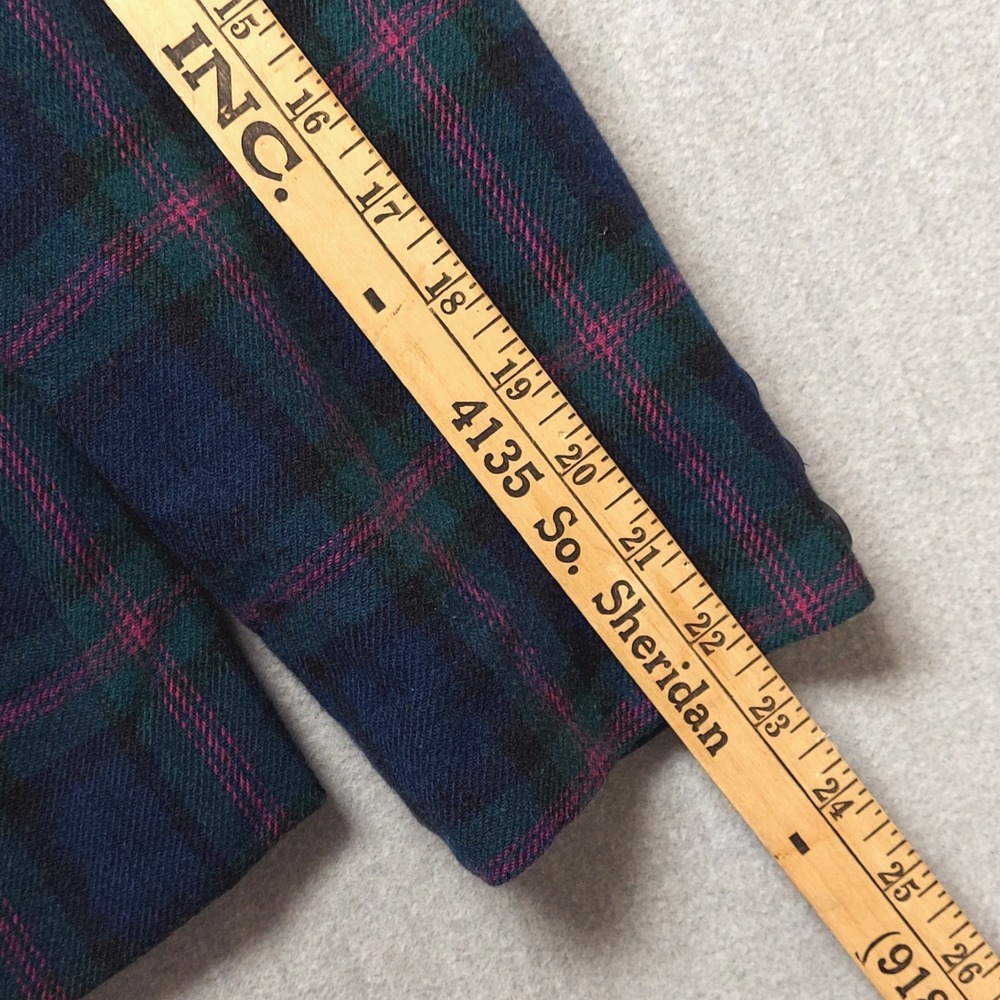Vintage Pendleton Wool Blazer Womens M Plaid Tartan Preppy Dark Academia USA - Picture 15 of 16